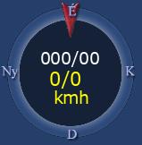 Szél adat; Átlag és lökés km/h-ban